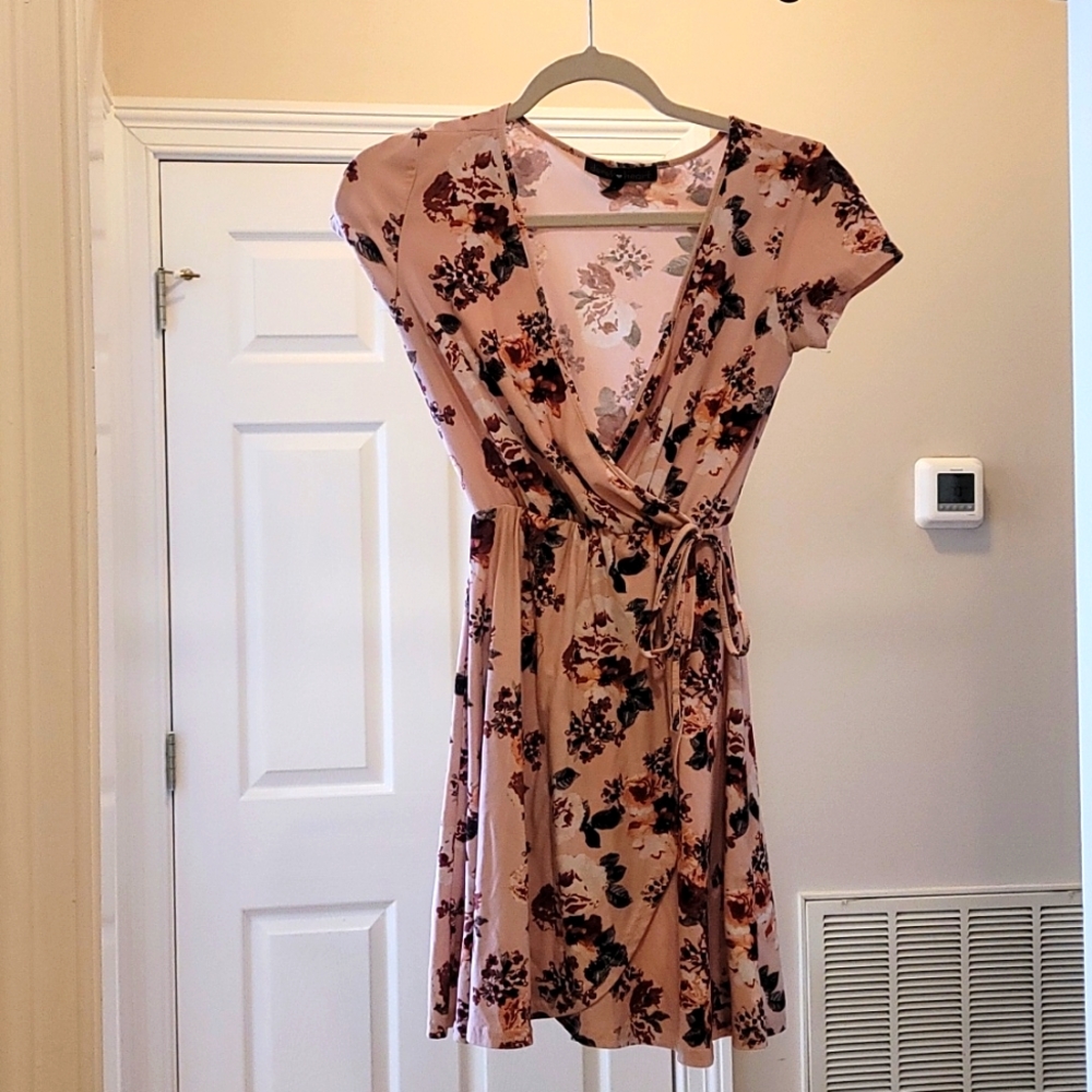 Pink Floral print Dress